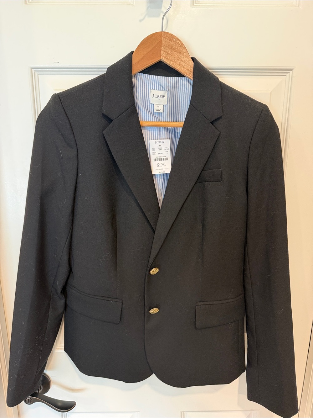 J. Crew Black Women's Two-Button Blazer